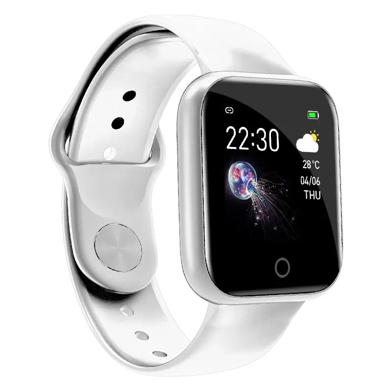 Мужские Смарт-часы, кровяное давление, водонепроницаемые, умные часы для женщин, трекер активности, спортивные часы с Bluetooth, часы для Android iphone - Цвет: i5 White