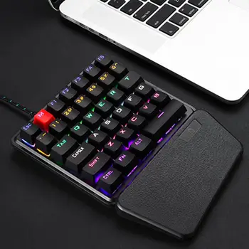

K106 1.5m Wired Mechanical Gaming Keyboard Volcanic Crater Structure Key Technology 36 Keys One-handed Membrane Keyboard