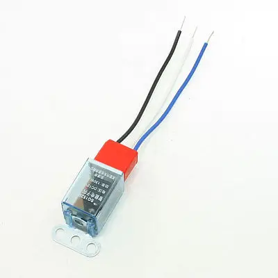 

5 Pcs Red Ceramic Socket LED Signal Indicator 3P 3 Wire Car Flasher Relay 12VDC