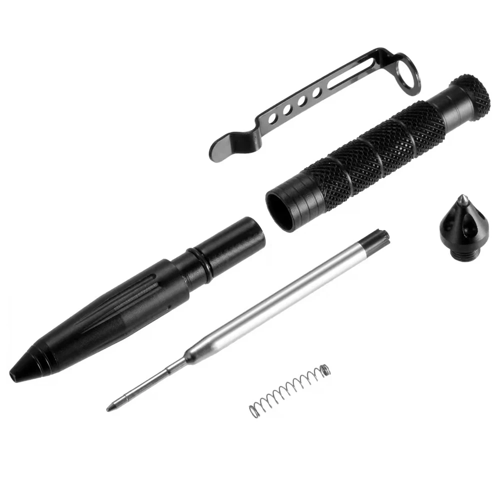 Multifunctional Mini Pocket Anti-Skid Signature Tactical Defense Personal Pen School Office Stationery Ballpoint Pen