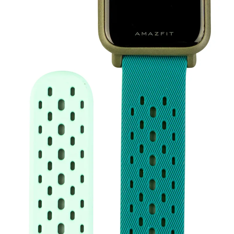 Amazfit Bip ремешок для часов спортивный удобный сменный TPE ремешок для Xiaomi Huami Amazfit Bip& Bip Lite Смарт-часы - Цвет: Lake blue