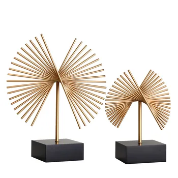 

Home Creative Model Room Soft Europe style Simple Library decor for Living Room Office Metal Decoration Nortic Metal Decor