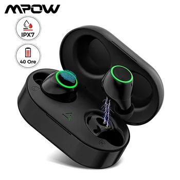 

Mpow T6 Updated Version TWS Wireless Earbuds 40h Playtime iPX7 Waterproof Bluetooth 5.0 For iPhone 11 X Xiaomi Huawei Samsung