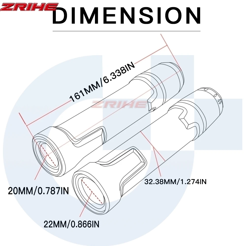 Мотоцикл Универсальный accessories7/" 22 мм мотоцикл рукоятка шапки/руль GripsFor YAMAHA YZ250/F WR450F XV1700 YZF-R1