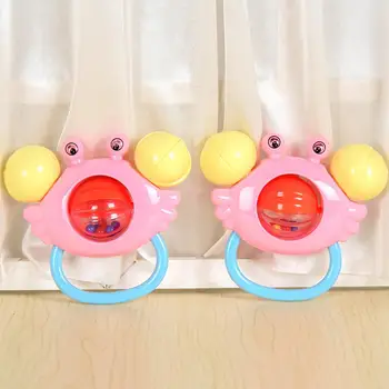

Lovely Crab Hand Shaking Rattle Bell Baby Newborn Developmental Musical Toy New