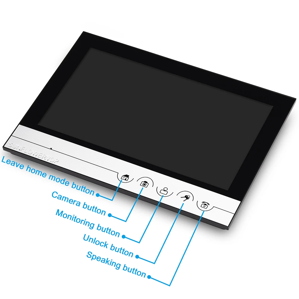 Intercoms for Apartment Fingerprint Video Intercom for Home +32GB 9 inches House Intercom With Recording Video Intercom Bell Kit