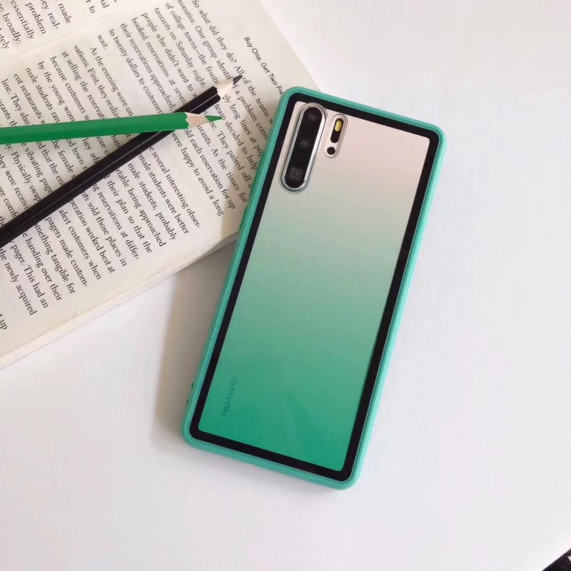Роскошный прозрачный градиентный телефонный чехол для huawei P30 Pro, акриловое Защитное стекло для huawei P30 lite Honor 9I 10I Nova5 Pro