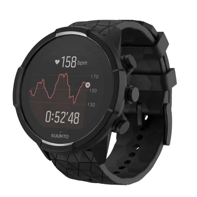 Силиконовый ремешок для часов Quick Release наручные часы ремешок для Suunto 9 Baro/9 браслет X3UB