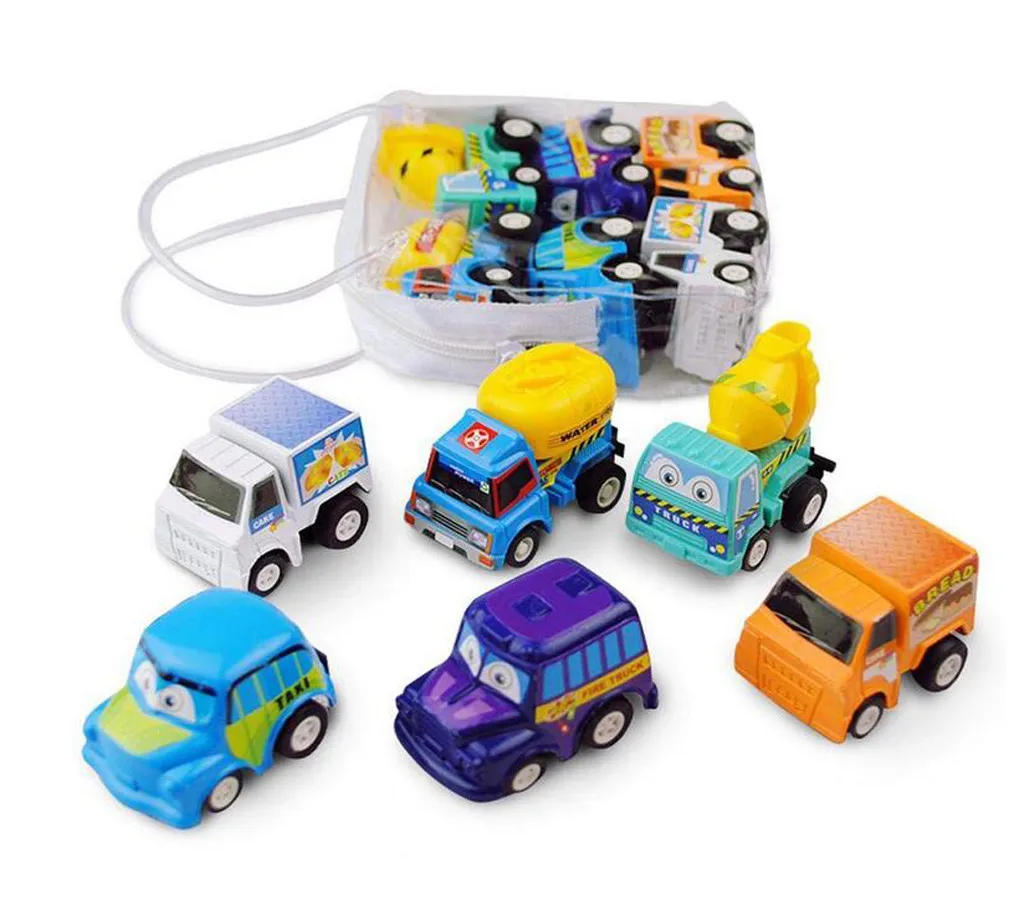Милые Игрушки для маленьких детей с поворотом вперед, заводная Весенняя Инженерная игрушка, инерционная игрушка для автомобиля с вытягиванием, подарок для автомобиля#4