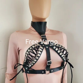 

Burning Man Holographic PU Body Harness Bra Rave Chest Harness Top Costumes Music Festival Singer Dancer Outfits Clothes