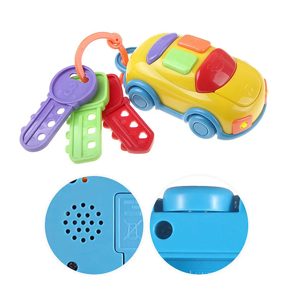 

Vocal Smart Remote Car Voices Pretend Play Children Educational Music Toys Cute Baby grasp Car key toy Musical Car Key Toy