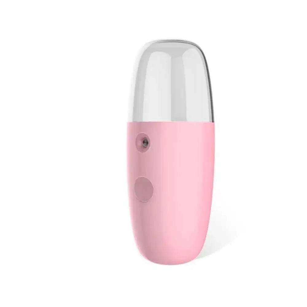pink Ингалятор увлажнитель лица опрыскиватель USB зарядка нано мини мода волосы красота женщины уход за кожей туман - Цвет: pink