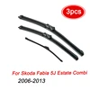 MIDOON Wiper Front & Rear Wiper Blades Set For Skoda Fabia 5J Estate Combi 2006 - 2013 Windshield Windscreen Window 21"+21"+16" 1