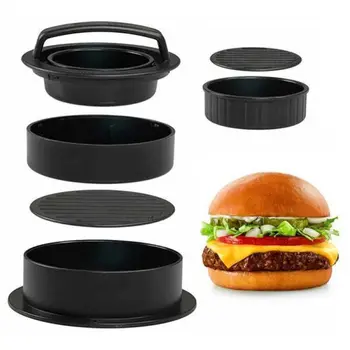 

Burger Maker Kitchen Round Shape Press Food-Grade ABS Hamburger Meat Press Beef Grill Hamburger Press Patty Maker Mold Mould Too