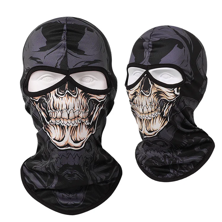3D маска для верховой езды, Балаклава, зимняя, сохраняющая тепло, на открытом воздухе, для катания на лыжах, бега, спорта, мотоцикла, велосипеда, полная маска, шапка - Цвет: 11