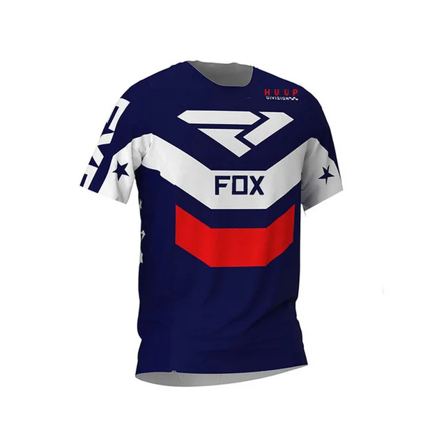 Motorcycle Mountain Bike Team Downhill Jersey Huup Fox MTB Offroad DH MX Bicycle Locomotive Shirt Cross Country Mountain Bike 11
