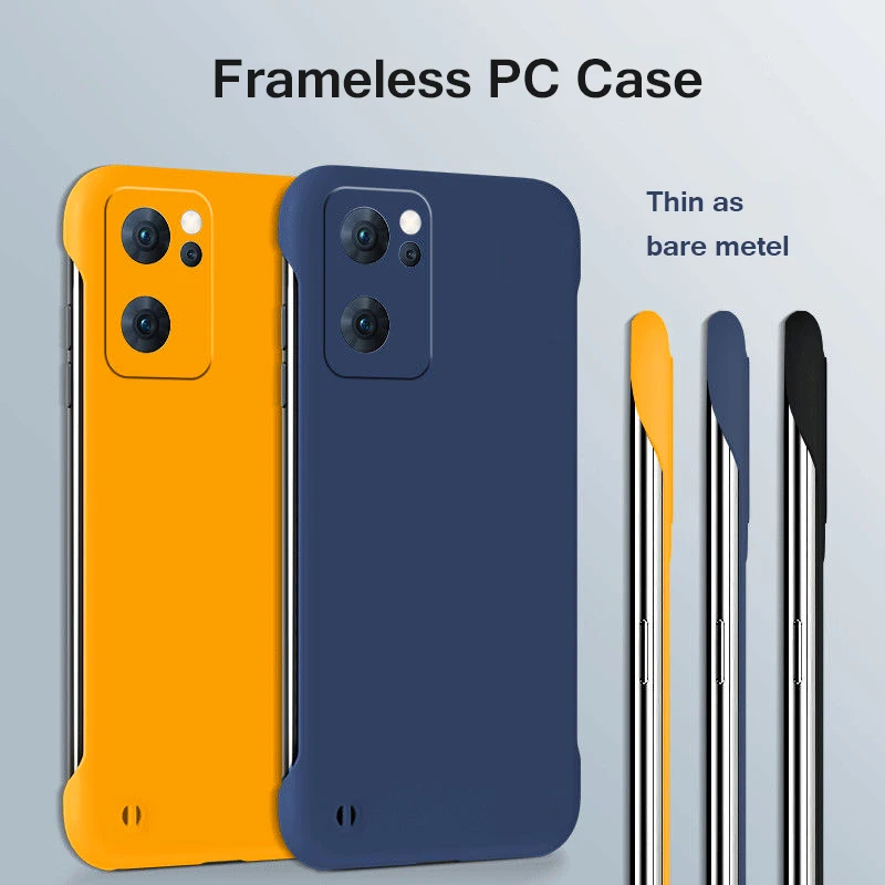 Matte Frameless Phone Case For Oppo Reno Series Slim Shockproof_voghion.com