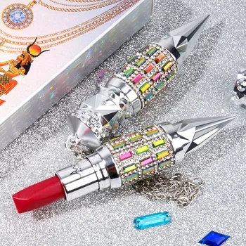 

1PC Lipstick=3PCS Lipsticks Angel's Temptation Scepter Lipstick Three-color in One Waterproof Long Lasting Lipstick Makeup TSLM2