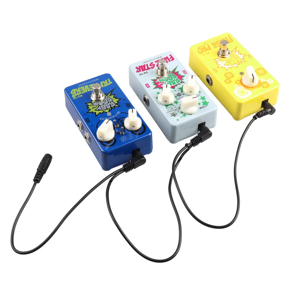 3 Way Guitar Pedal Power Supply Splitter Effect Pedal Cable Cord Electrode Leads For Power Supply Adapter Splitter