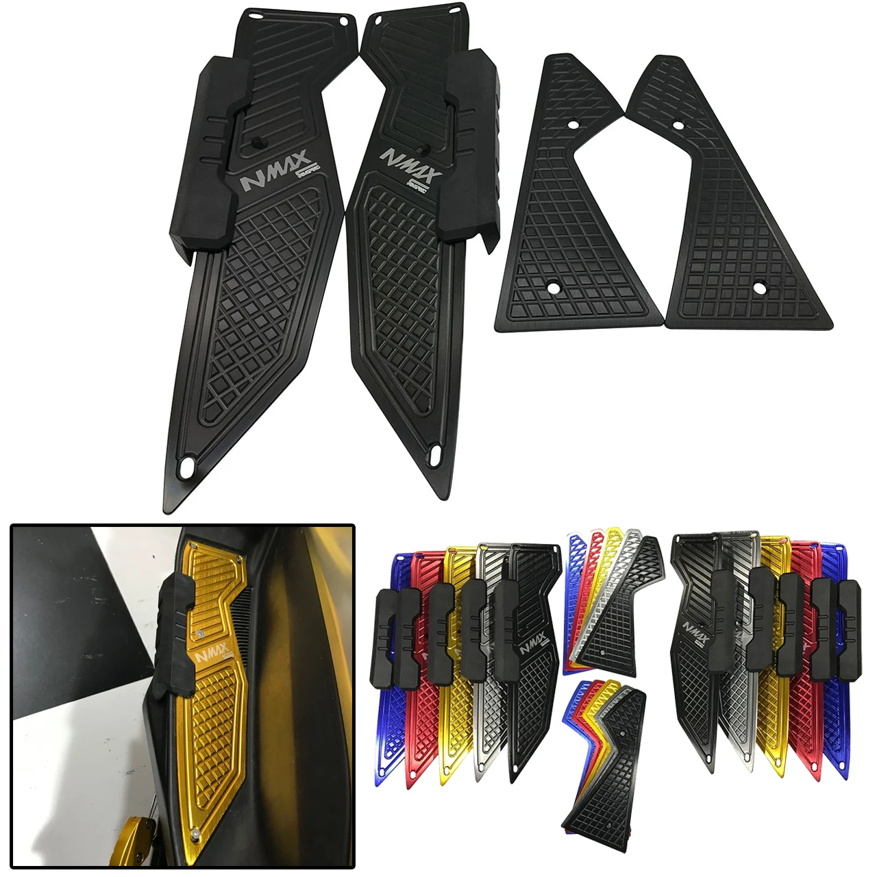 SEMSPEED 4 шт. Передняя Задняя педаль для ног YAMAHA N MAX 155 150 125 NMAX125 NMAX155 MAX155 2015 2019 2020