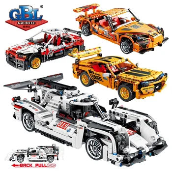 

KAZI Extreme speed super Racing Car Blocks for boy 919 car model technic Building Bricks Kids Gift for Children Transformers Toy