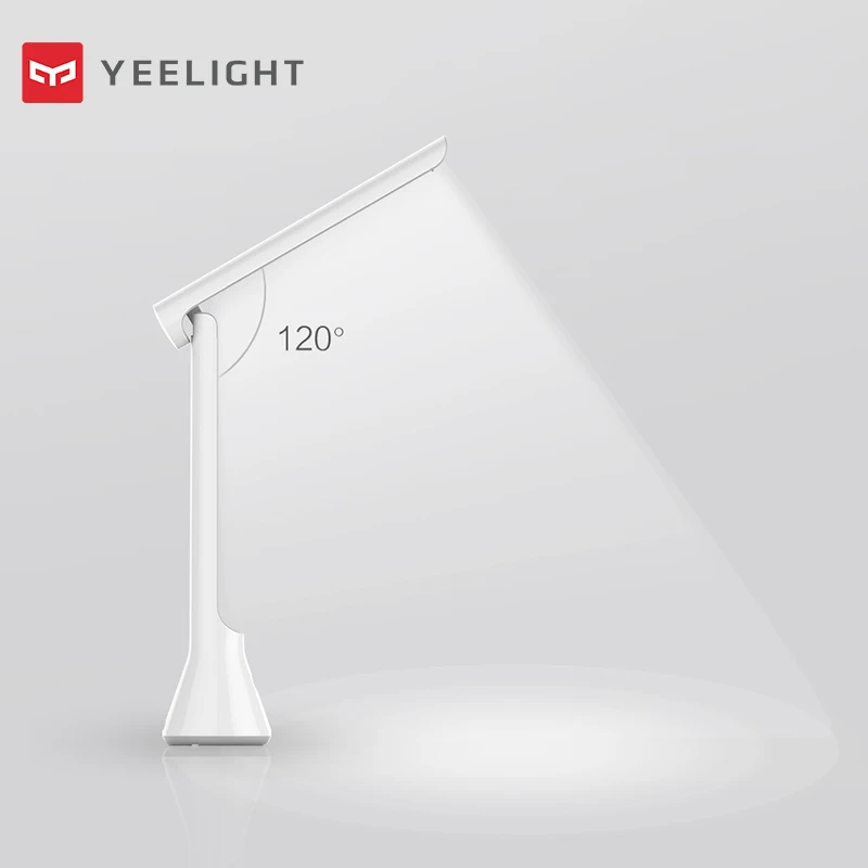 Новейший Xiaomi Mijia Yeelight светодиодный настольный светильник складной 120 градусов Регулируемый USB Перезаряжаемый с затемнением настольная лампа для чтения