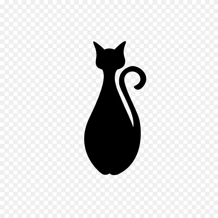 黑猫剪影画 猫png图片素材免费下载 图片编号1986680 Png素材网
