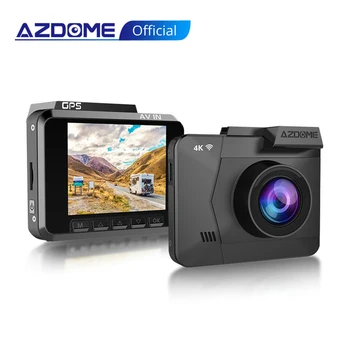 

AZDOME M06 4K Dash Cam Built in GPS WIFI Dashcam Night Vision Car Camera 24H Parking Video Recorder Dual Lens DVR 170 wide angle