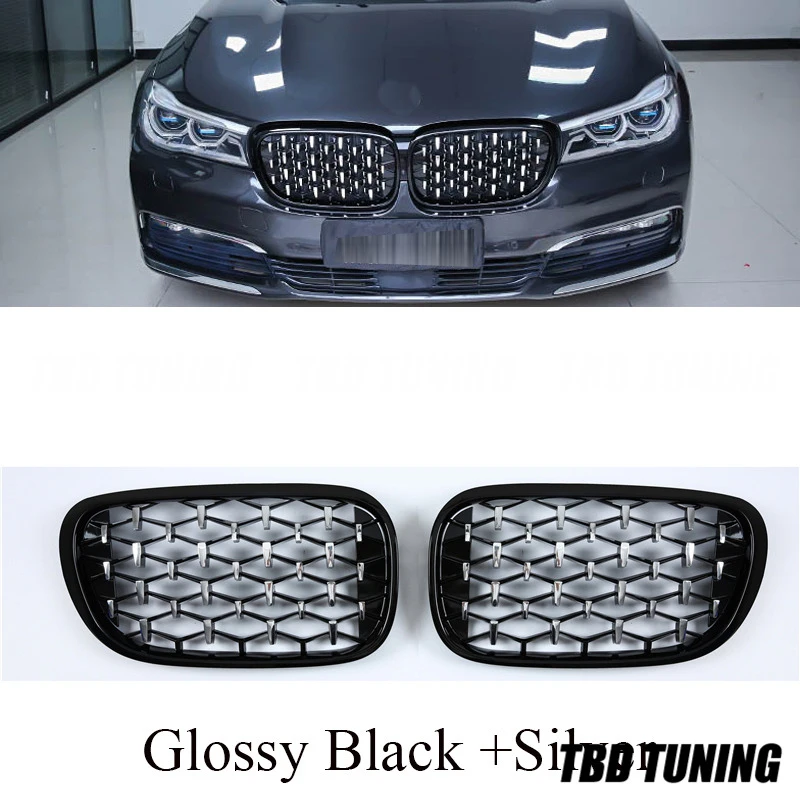 Передние грили для BMW 7 серии G11 G12 2017 2018 2019 730 Li 740Li 750Li метеоритный душевой радиатор