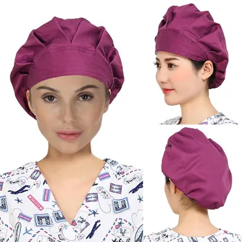 

New Unisex Pharmacy Nurse Cap Doctor Surgical Hospital Adjustable Medical Surgery Caps Scrub Lab Clinic Dental Operation Hat