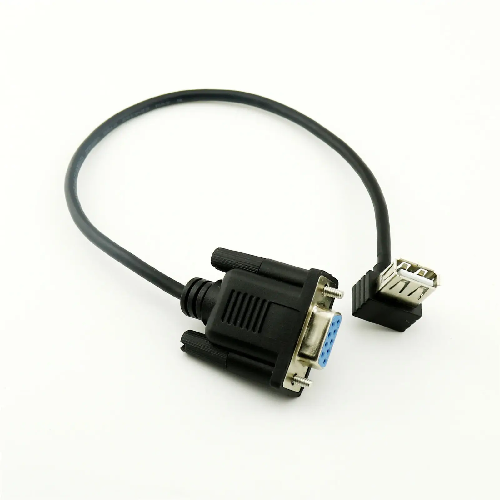 RS232 DB9 мама к USB 2,0 A мама последовательный кабель адаптер конвертер 8 дюймов/25 см позволяет подключить ПК