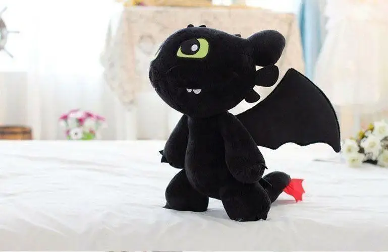 Train Dragon otless Night Fury плюшевая кукла y 12''