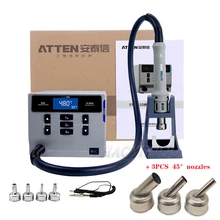 ATTEN ST-862D bezołowiowe darmowe popularne wiatrówka stacja lutownicza inteligentny wyświetlacz cyfrowy 1000W stacja lutownicza do naprawy chipów PCB