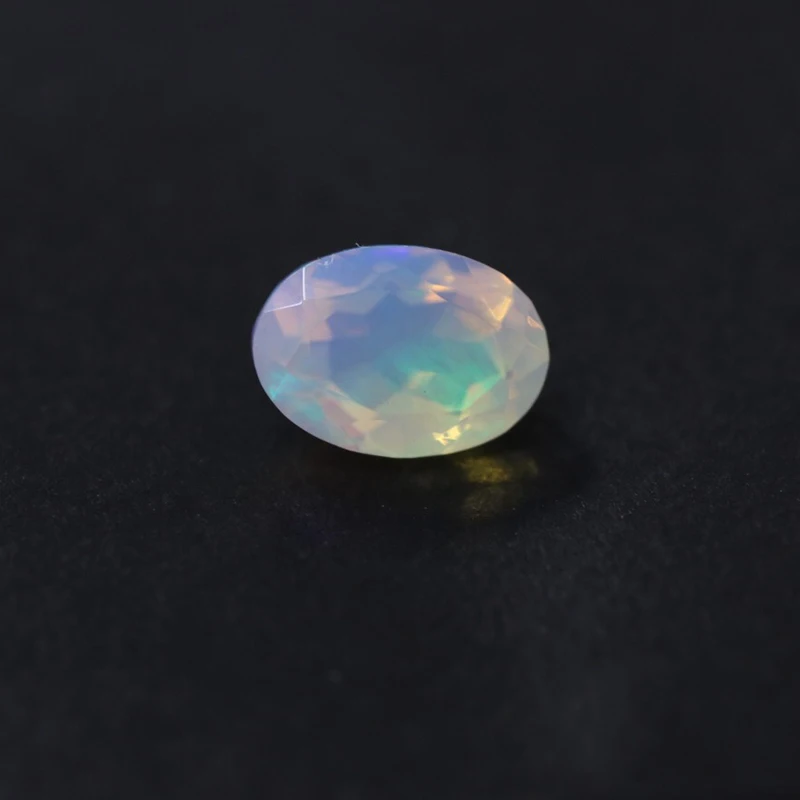 Natural Ethiopian colorful cut opal oval 7*9mm about 1.35ct top quality natural precious loose gemstones DIY jewelry