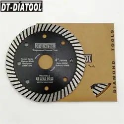 DT-DIATOOL 2 шт. диаметр 105 мм/4 "Алмазные мульти отверстия узкие турбо лезвия режущие диски для резки гранита Мрамора Пилы