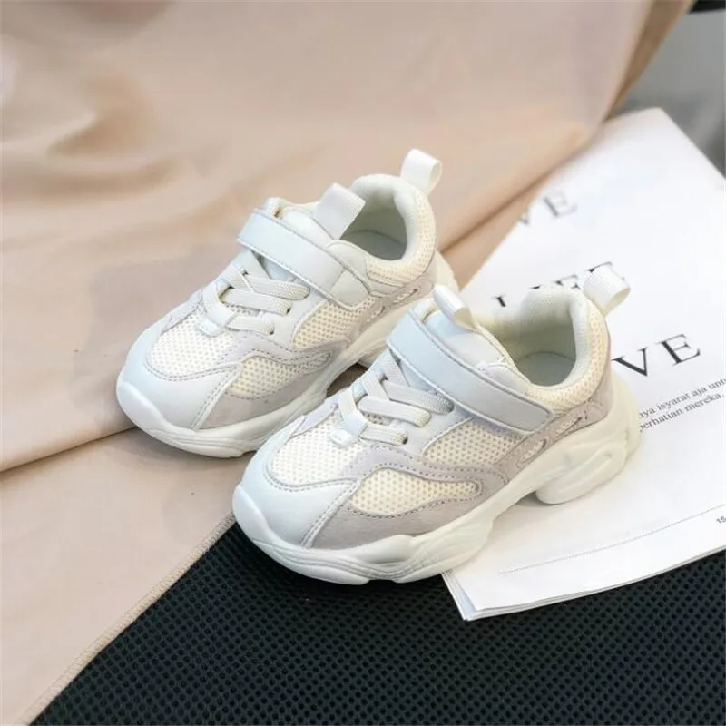 beige Weoneit/новая весенняя детская обувь; модные детские спортивные кроссовки на мягкой подошве; Осенняя нескользящая обувь для малышей; CN 15-25 - Цвет: beige
