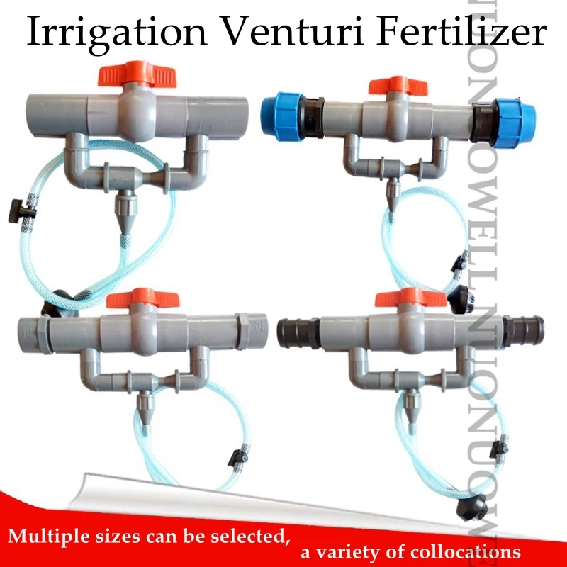 Fertilizantes inyector Venturi riego Fertilizante Kit Mezclador Inyectores Interruptor Tubo de Filtro para riego agrícola