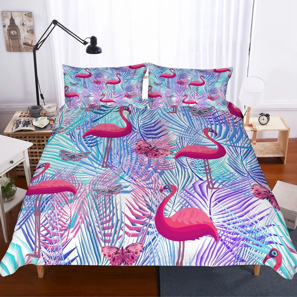 pink jungle bedding