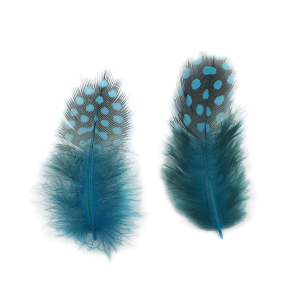50PCS Lots Dyeing Guinea Hen Feather Chicken Feathers Craft Embellishment