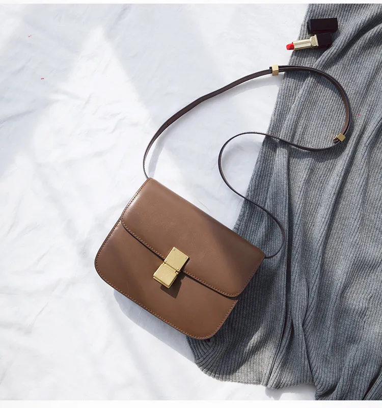 Классический дизайн, натуральная кожа, винтажные пряжки, повседневная женская сумка через плечо, Женская сумочка, сумка через плечо, дизайнерская сумка