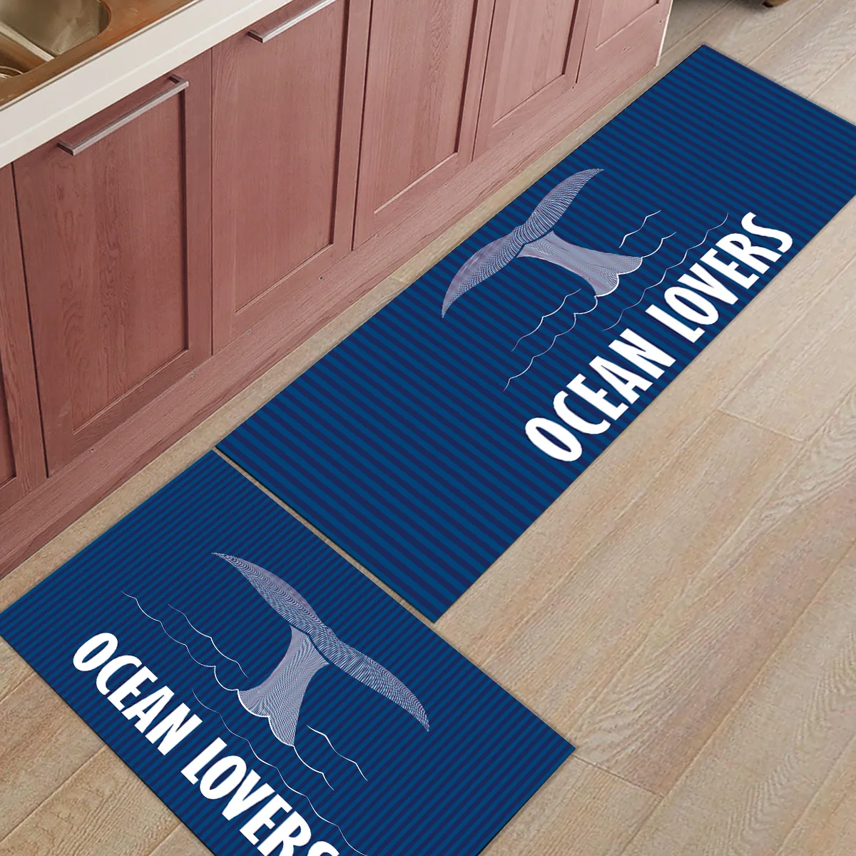2 шт. Коврики для кухни морской серии КИТ хвост энтузиастов коврики для входа в дорогу ванная комната Гостиная дверные коврики домашний декор