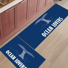 2 шт. Коврики для кухни морской серии КИТ хвост энтузиастов коврики для входа в дорогу ванная комната Гостиная дверные коврики домашний декор