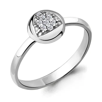 

Ring AQUAMARINE with cubic, silver 925