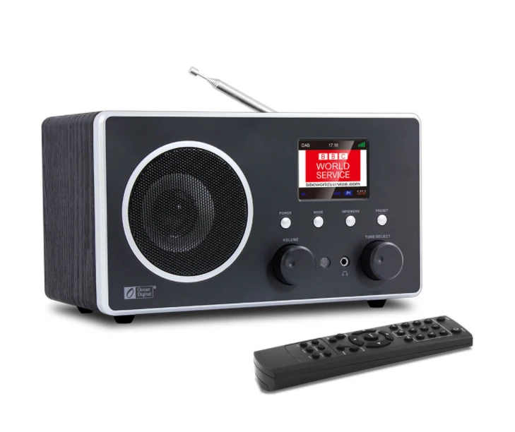 

DAB/DAB+/FM Radio Ocean Digital DB-280C DAB Digital Radio desktop Wooden Bluetooth
