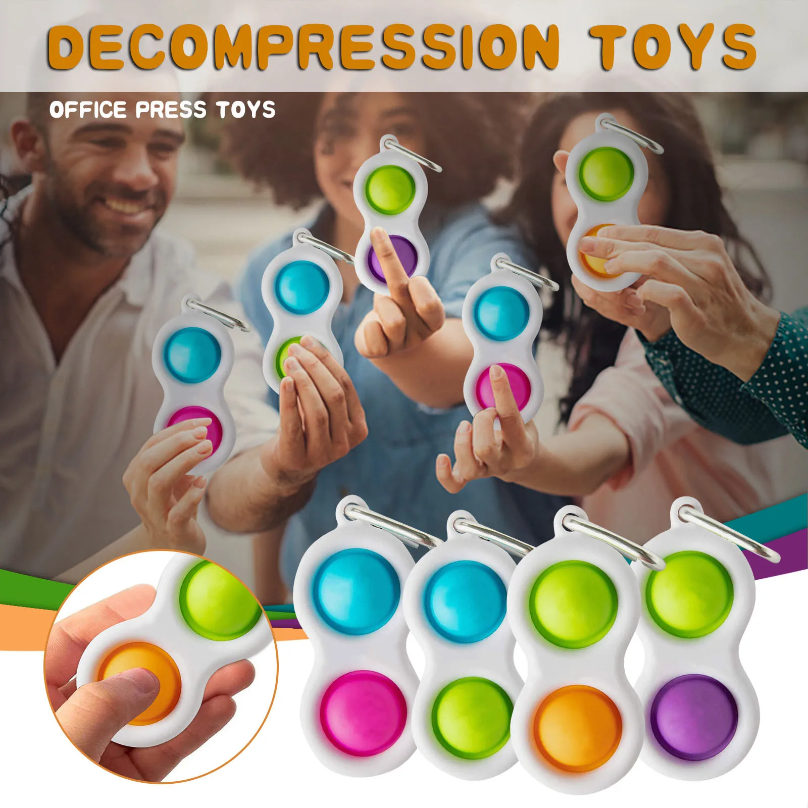 Los niños divertidos adultos Dimple juguete presión Reliever Junta controlador educativos juguetes antiestrés Dimple Fidget Juguetes | Juguetes Fidget | Fidget juguetes niños juguete para regalo