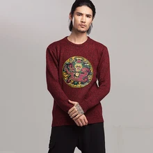 Chinese Dragon 2019 Style Fashion Men Sweater Streetwear Casual Clothes Knitted Pullovers For Autumn Winter Chinese Dragon 2019 Style Fashion Men Sweater Streetwear Casual Clothes Knitted Pullovers For Autumn Winter