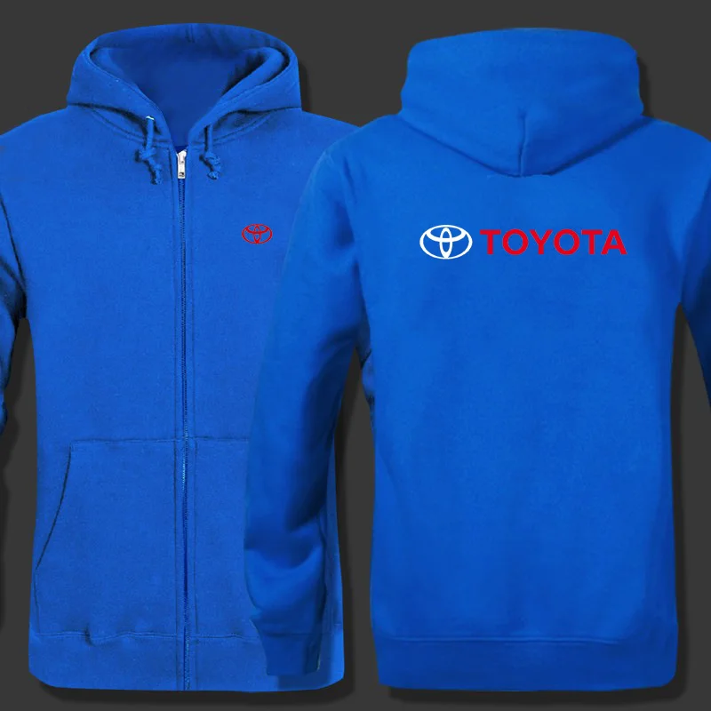 

Spring Cardigan Men Toyota logo zipper Hoodies Jacket Print Clothing Fashion Casual zipper Sweatshirt