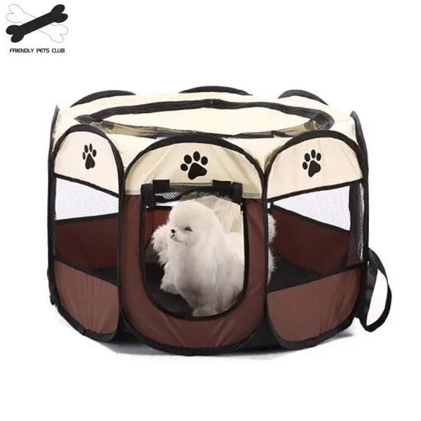 Portable Folding Pet tent Dog House Cage Dog Cat Tent Playpen Puppy Kennel Easy Operation Octagon Fence 2810 Portable Folding Pet tent Dog House Cage Dog Cat Tent Playpen Puppy Kennel Easy Operation Octagon Fence 2810