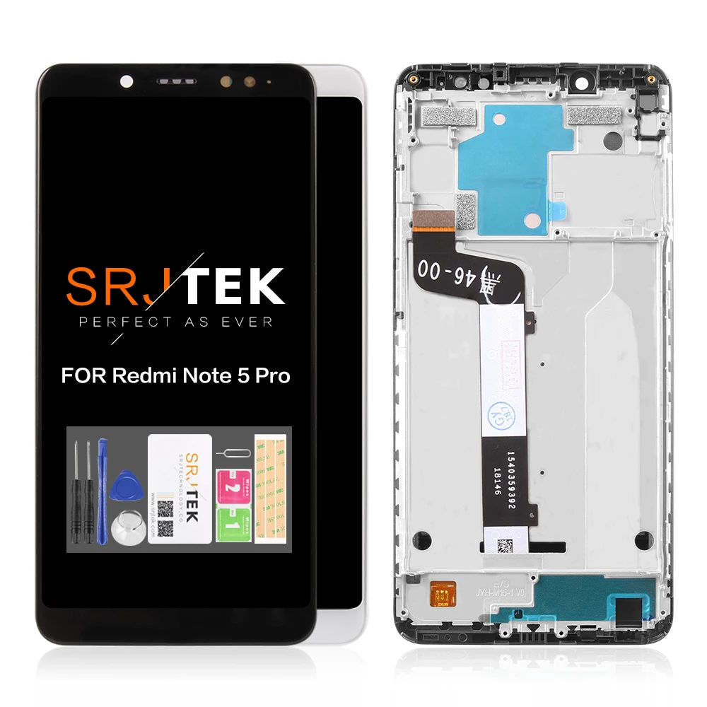 Скидка Для Xiaomi Redmi Note 5 Pro ЖК дисплей сенсорный экран рамка тест хороший дигитайзер сборка Замена для Xiaomi Redmi Note5 5,99