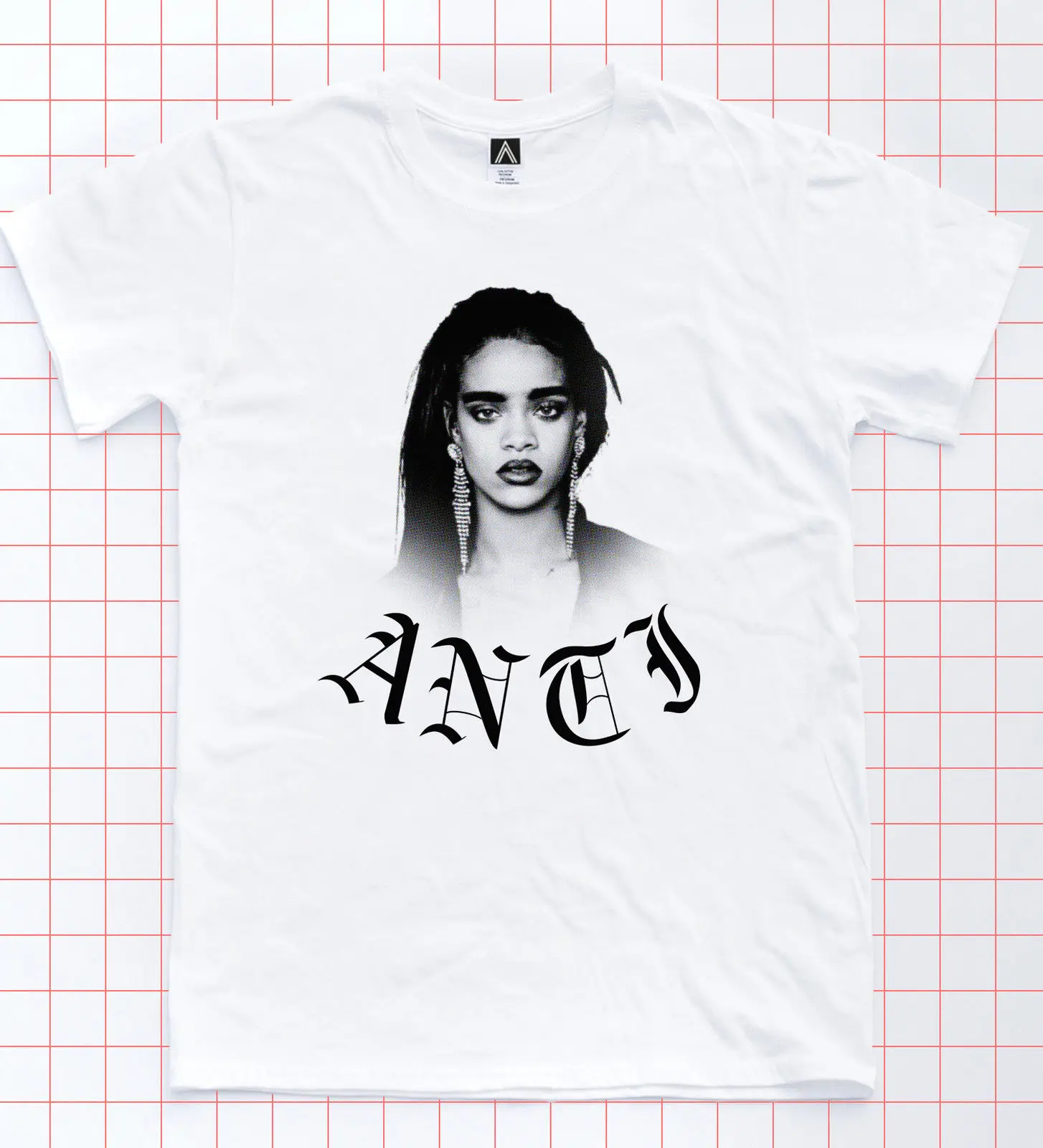 Мужская футболка с надписью &quotAnti t Tour Riri Savage Drake Tee Rihanna Music Kanye LA Fresh Top Cool Casual pride&quot